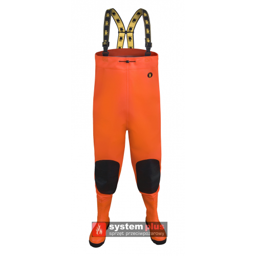 Spodniobuty strażackie MAX S5 FLUO - pomarańczowe